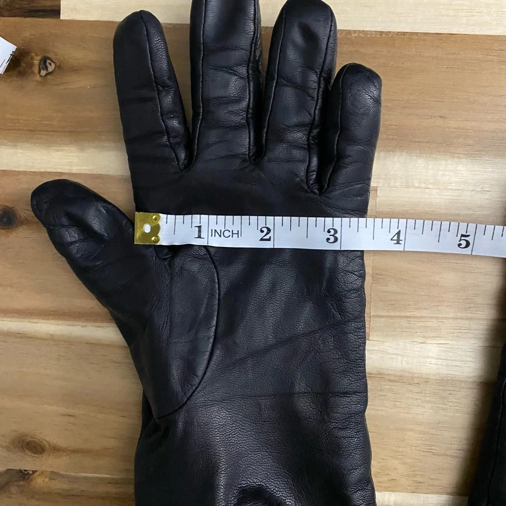 Black Leather Gloves